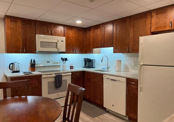 Kitchen with bisque appliances at 33 Furnace Avenue, Quincy