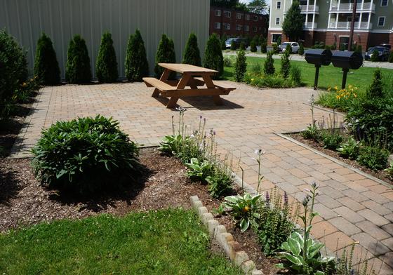 Patio and picnic area at J.E. Quincy